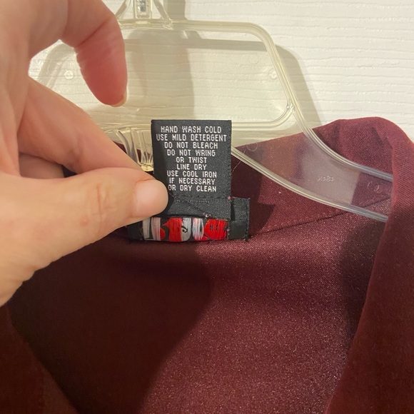 R & K Burgundy Button-Up Shirt - Picture 3 of 5